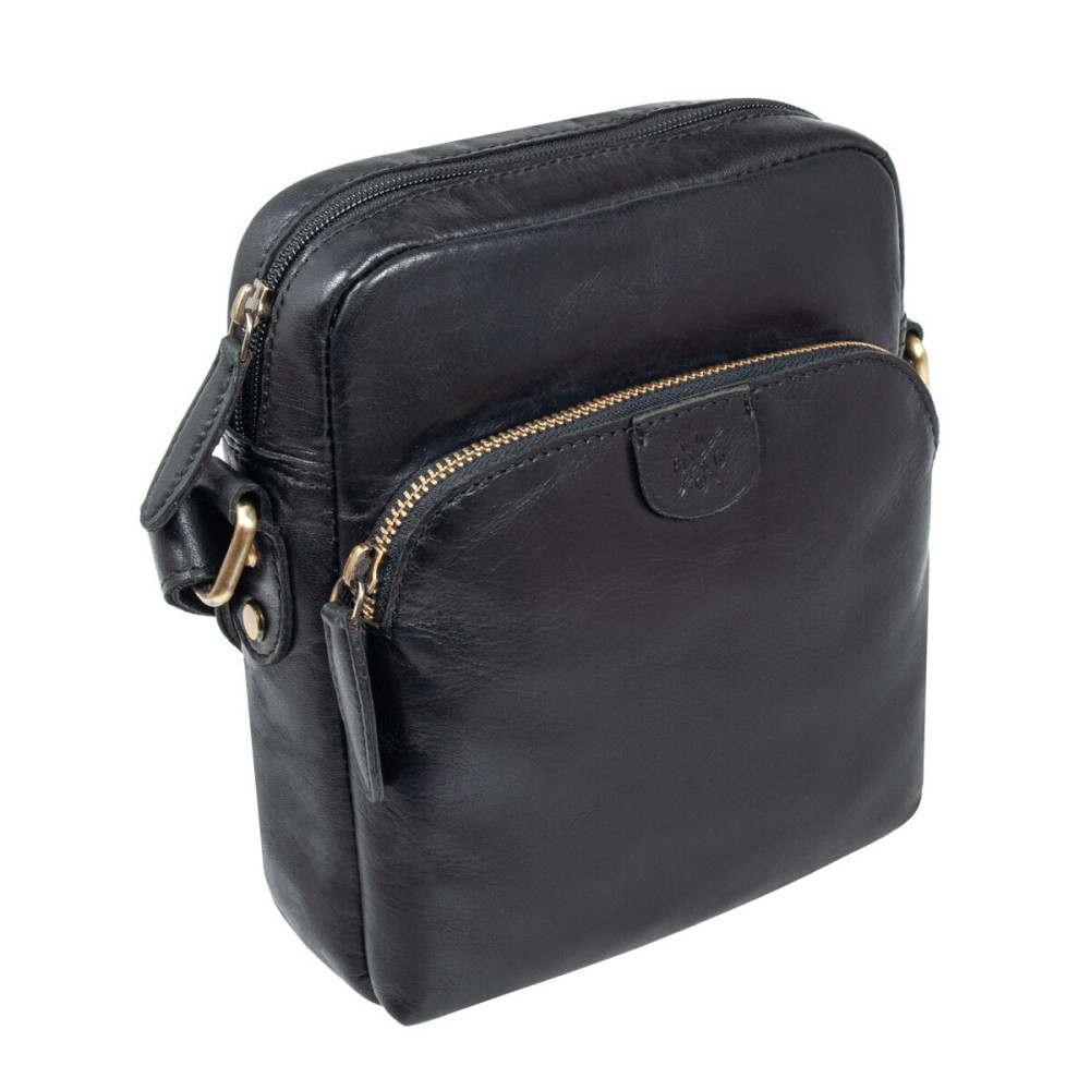 Сумка чоловіча Ashwood T79 Black (Чорний)