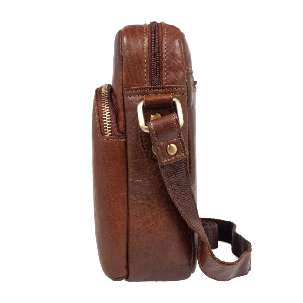 Сумка чоловіча Ashwood T79 Chestnut (Коричневий)