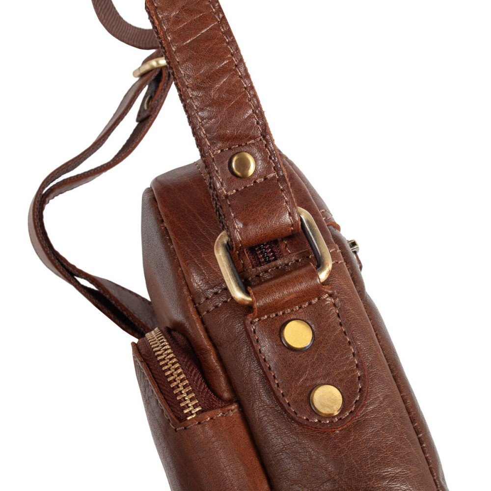 Сумка чоловіча Ashwood T79 Chestnut (Коричневий)