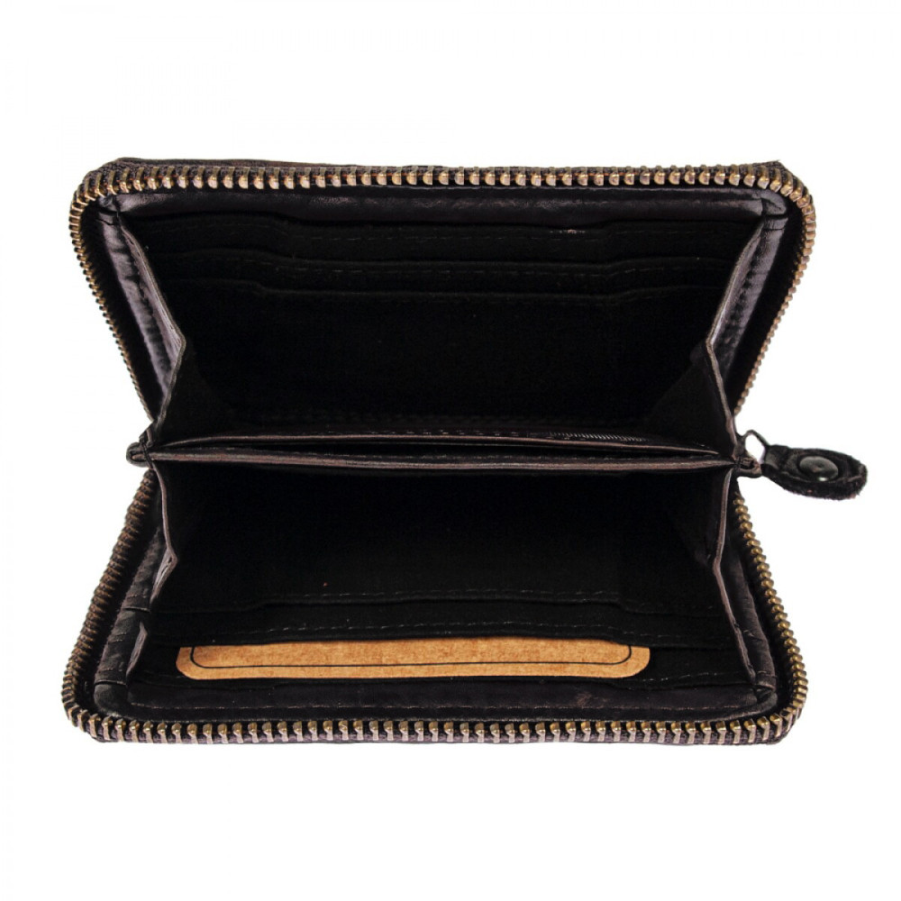 Вінтажний гаманець жіночий Ashwood D80 Black