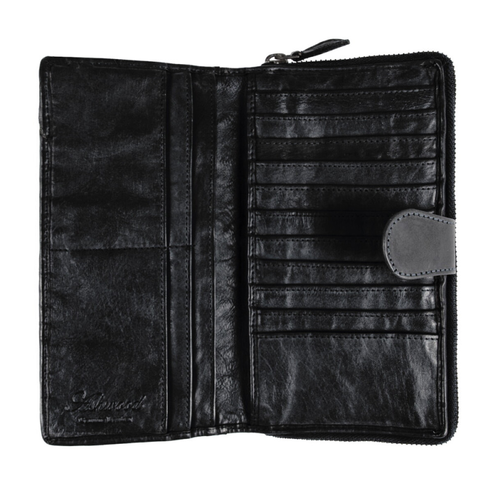 Вінтажний гаманець жіночий Ashwood D84 Black