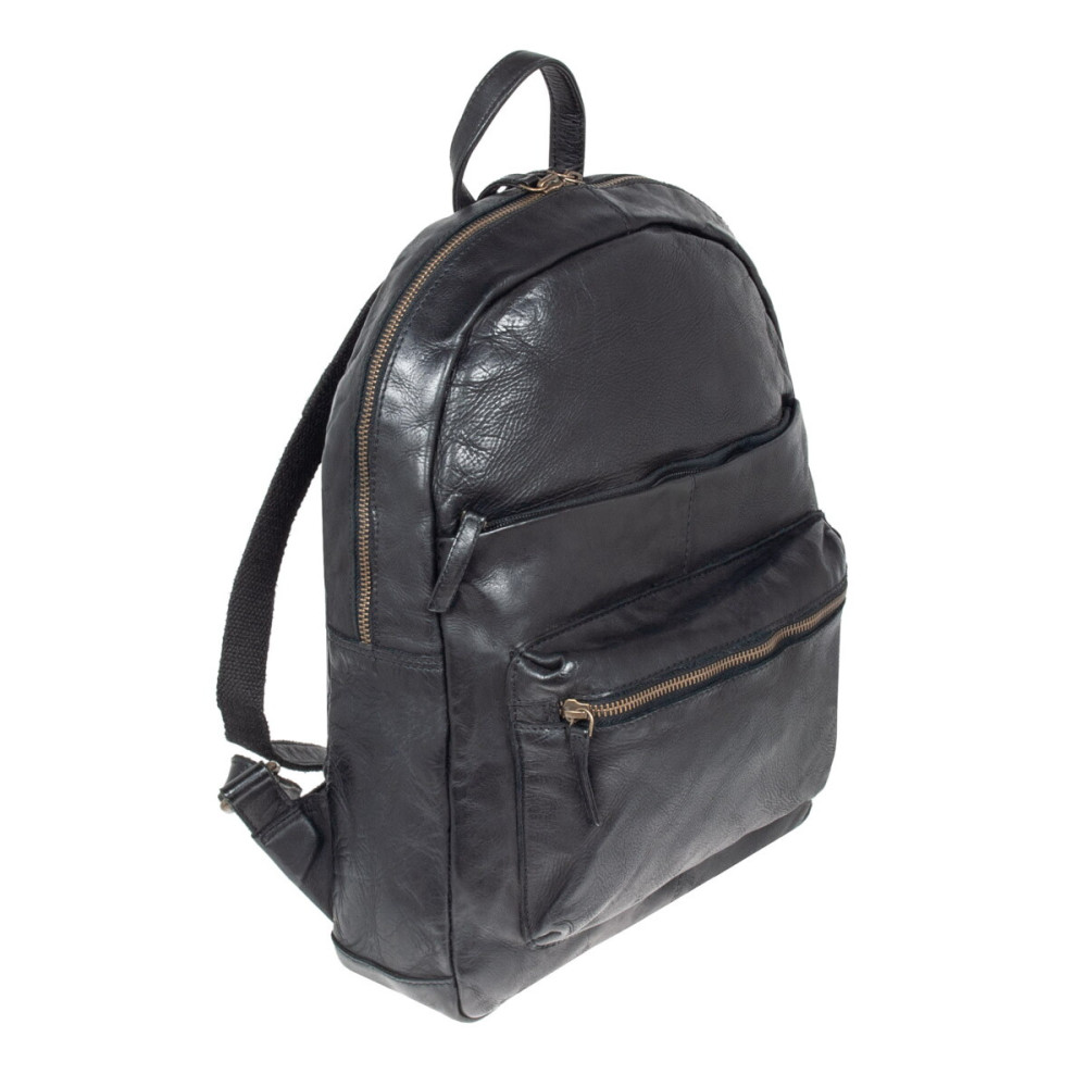 Вінтажний шкіряний рюкзак Ashwood Ruben (Black)
