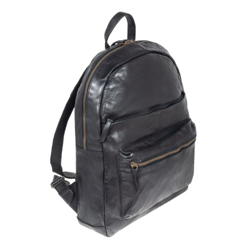 Вінтажний шкіряний рюкзак Ashwood Ruben (Black)