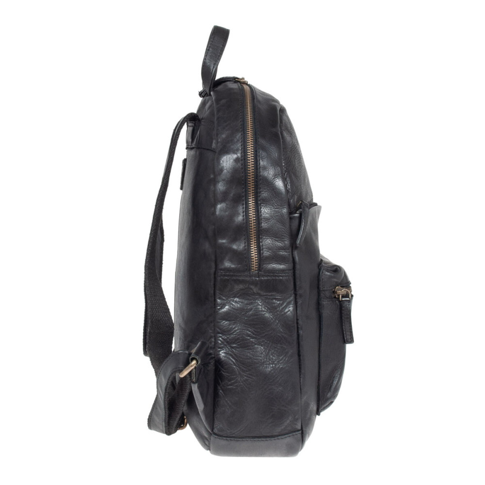 Вінтажний шкіряний рюкзак Ashwood Ruben (Black)