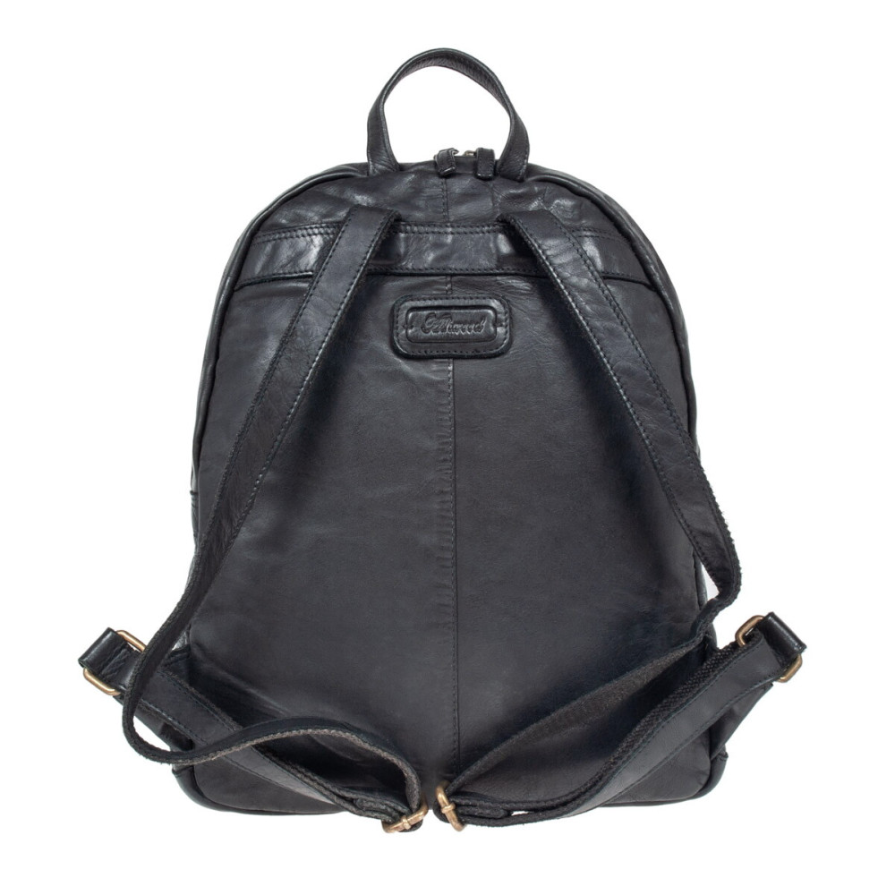 Вінтажний шкіряний рюкзак Ashwood Ruben (Black)