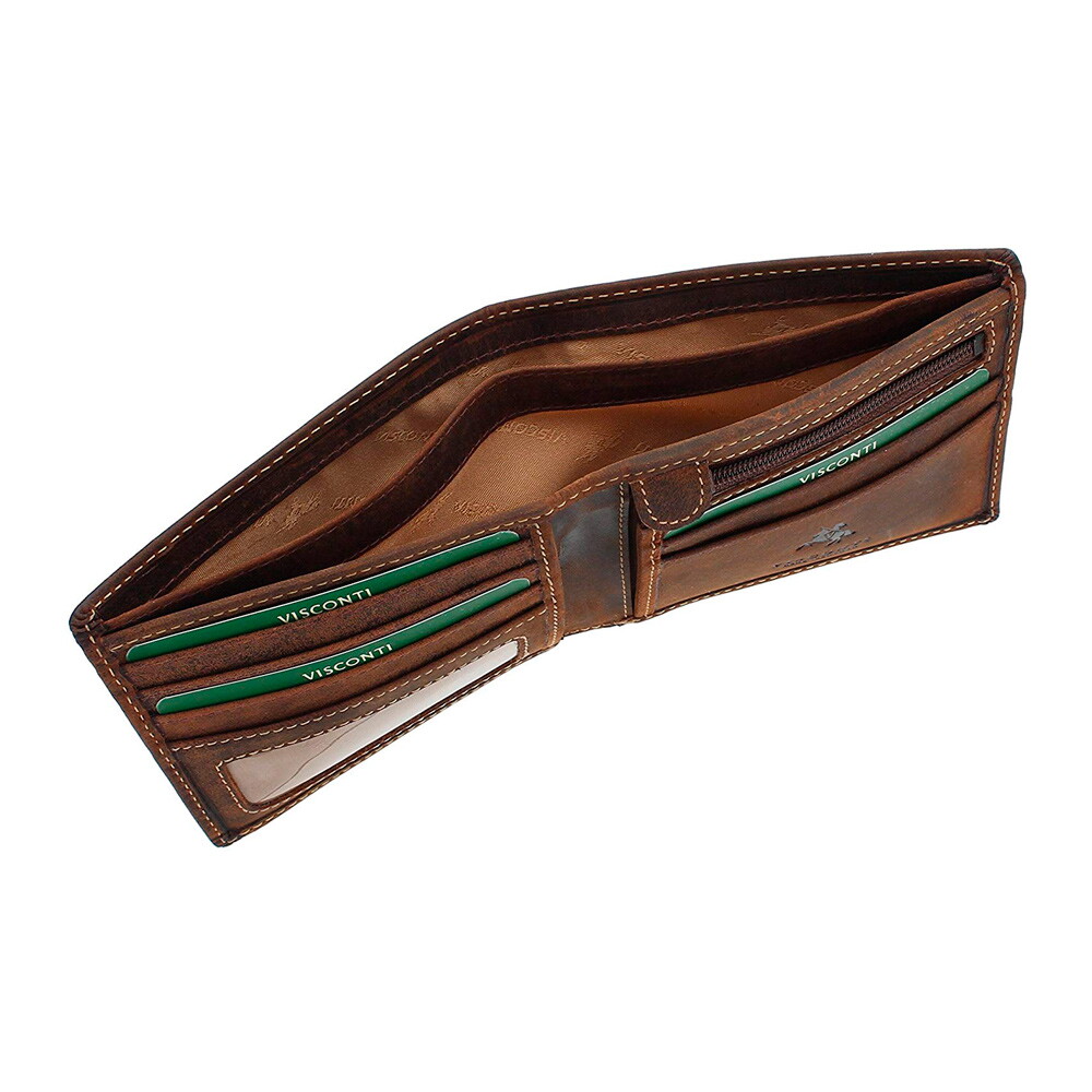 Мужской кожаный кошелек Visconti 707 с RFID - Shield (oil tan)