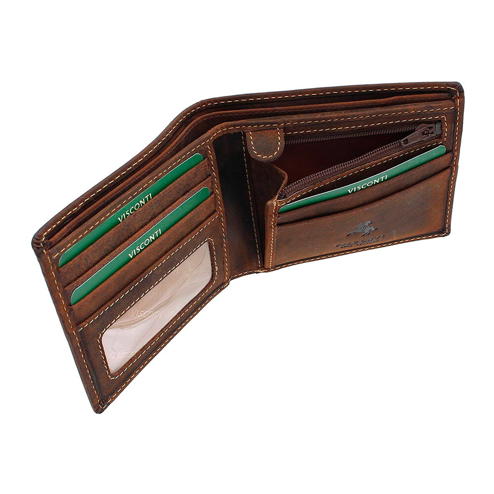 Мужской кожаный кошелек Visconti 707 с RFID - Shield (oil tan)