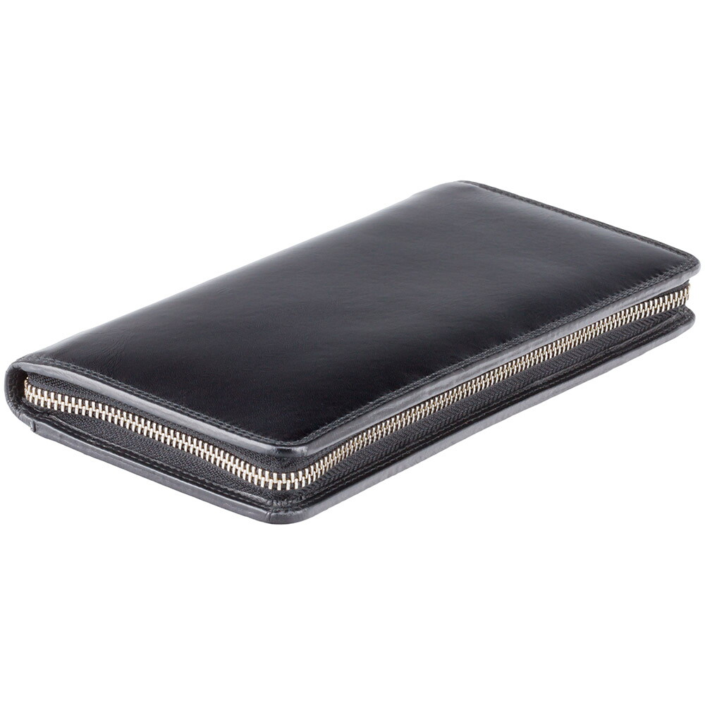 Мужской кожаный клатч (тревелер) Visconti MZ101 Wing (Black)
