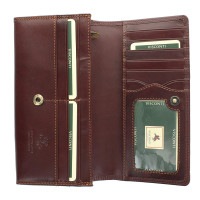 Женский кожаный кошелек Visconti MZ10 - Florence (brown)