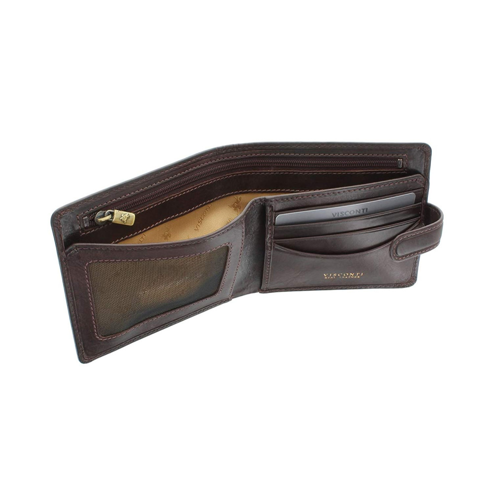 Мужской кожаный кошелек Visconti TSC41 Massa (Brown) 
