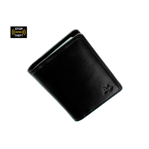 Шкіряна кредитниця-візитниця з RFID Visconti TSC40 - Camper (black)