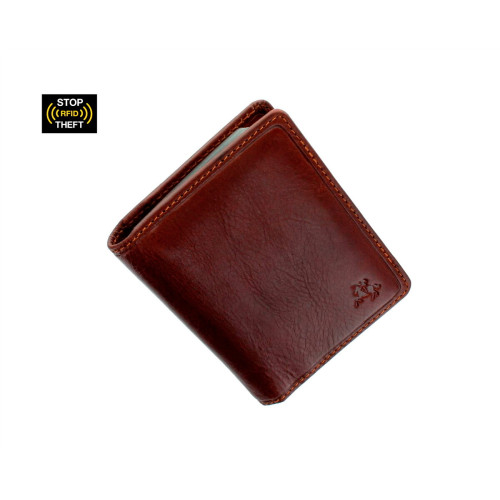 Шкіряна кредитниця-візитниця з RFID Visconti TSC40 - Camper (tan)