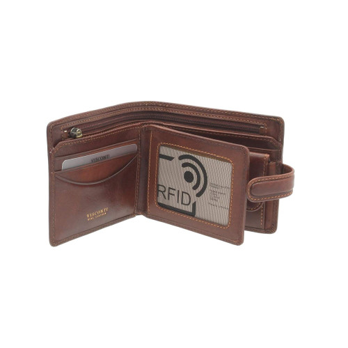 Мужской кошелек Visconti TSC42 с защитой RFID Arezzo (Tan) 