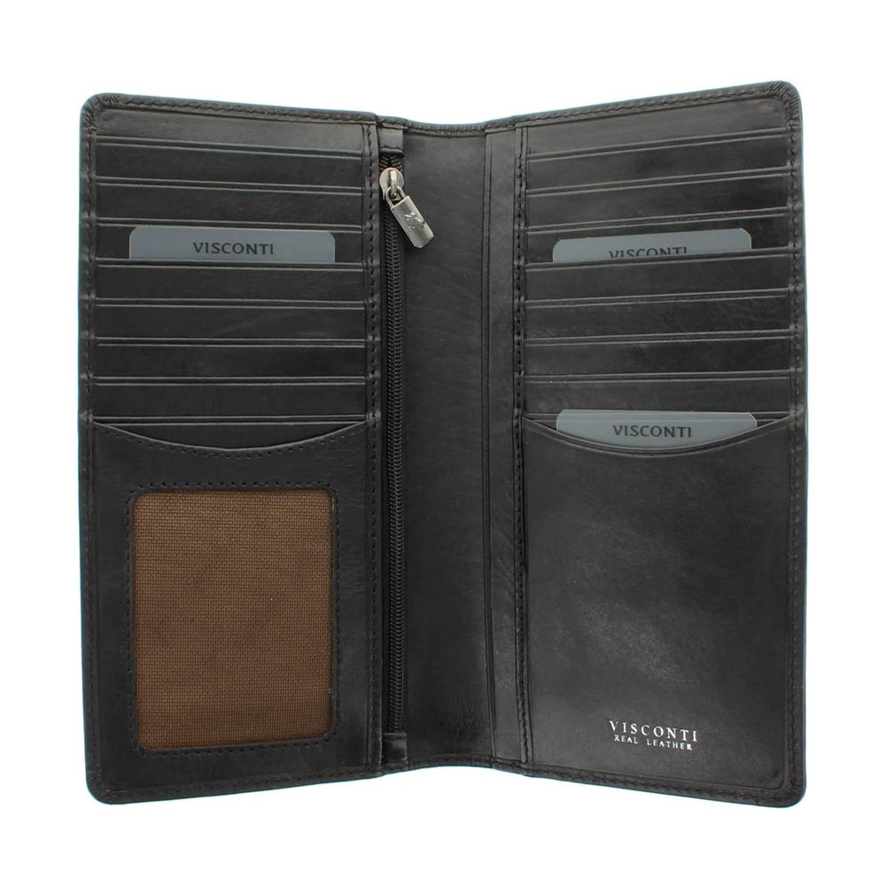 Мужской купюрник Visconti TSC45 с RFID Carrara (Black) 
