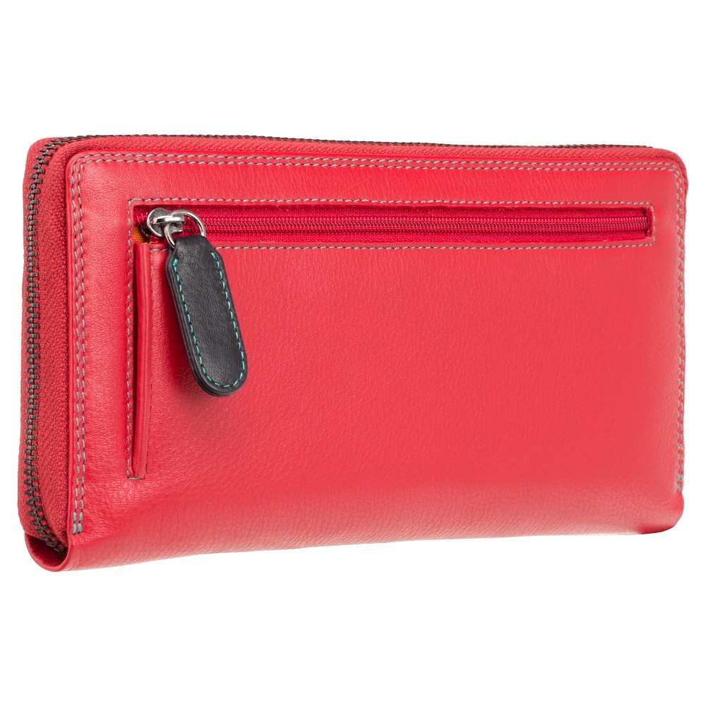 Женский кожаный кошелек Visconti SP33 с защитой RFID Iris (Red Multi)