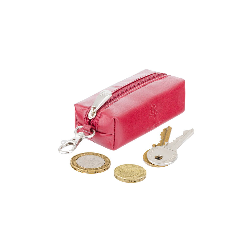 Кожаная ключница Visconti MZ18 - Prato (red)