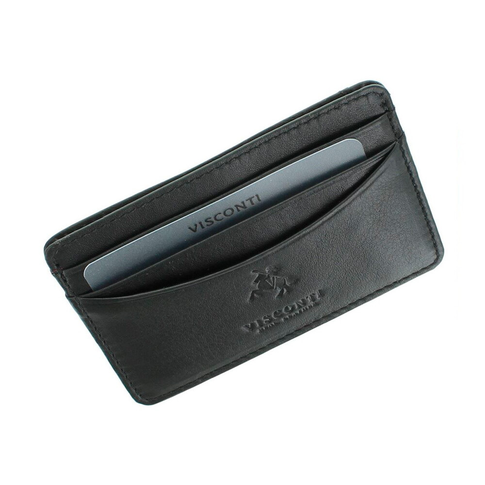 Кожаная кредитница Visconti VSL25 с RFID - (black) 