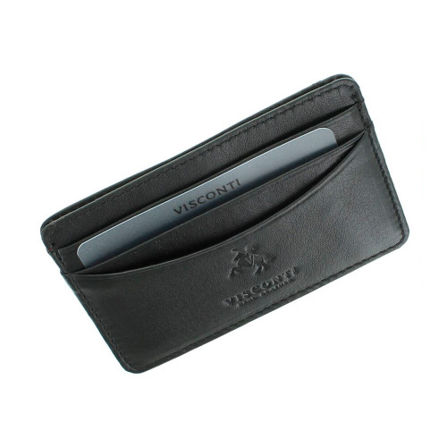 Шкіряна кредитниця Visconti VSL25 з RFID - (black)