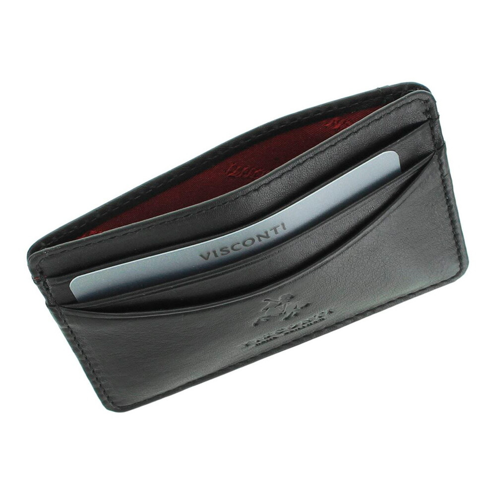 Кожаная кредитница Visconti VSL25 с RFID - (black) 