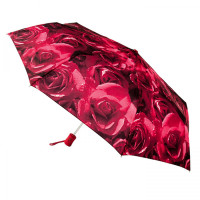 Женский зонт Fulton Open&Close-4 - L346 - Photo Rose Red (Красные розы)