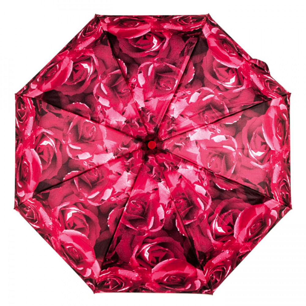 Женский зонт Fulton Open&Close-4 - L346 - Photo Rose Red (Красные розы)