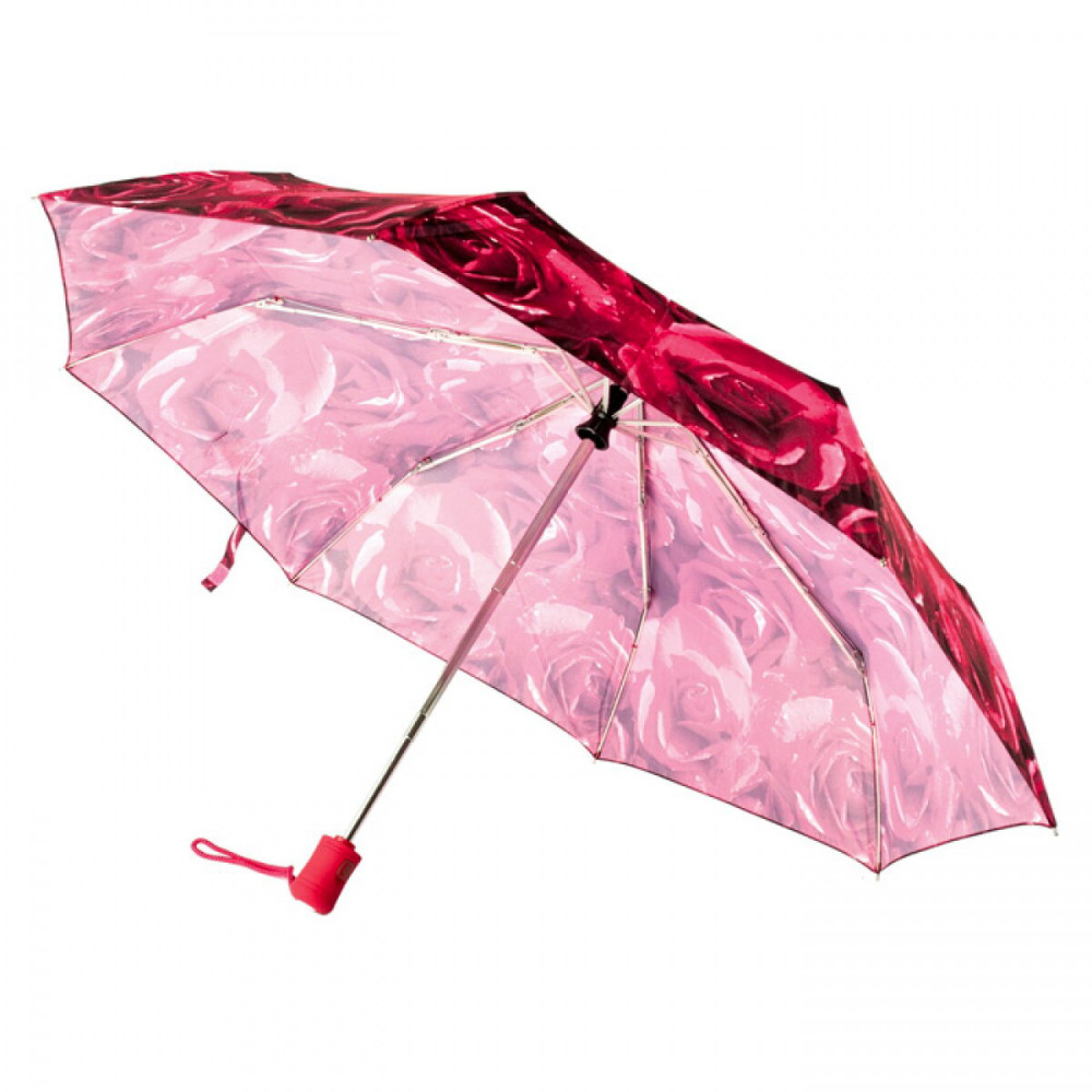 Женский зонт Fulton Open&Close-4 - L346 - Photo Rose Red (Красные розы)