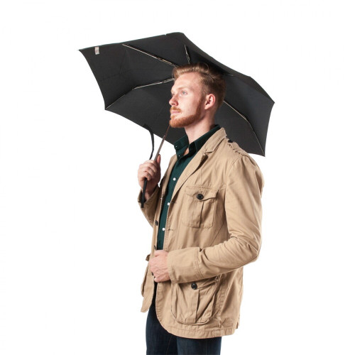 Парасоля унісекс Fulton Miniflat-1 - L339 - Black (Чорний)