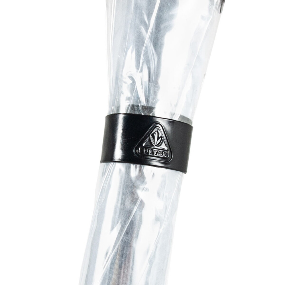 Женский прозрачный зонт-трость Fulton Birdcage-1 L041 Black (Черный)