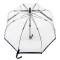 Женский прозрачный зонт-трость Fulton Birdcage-1 L041 Black (Черный)