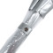 Женский прозрачный зонт-трость Fulton Birdcage-1 L041 Silver (Серебряный)