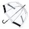 Женский прозрачный зонт-трость Fulton Birdcage-1 L041 Black White (Черно-белый) Женский прозрачный зонт-трость Fulton Birdcage-1 L041 Black White (Черно-белый)