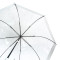 Женский прозрачный зонт-трость Fulton Birdcage-1 L041 White (Белый)