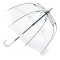 Женский прозрачный зонт-трость Fulton Birdcage-1 L041 White (Белый) Женский прозрачный зонт-трость Fulton Birdcage-1 L041 White (Белый)
