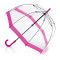 Женский прозрачный зонт-трость Fulton Birdcage-1 L041 Pink (Розовый) Женский прозрачный зонт-трость Fulton Birdcage-1 L041 Pink (Розовый)