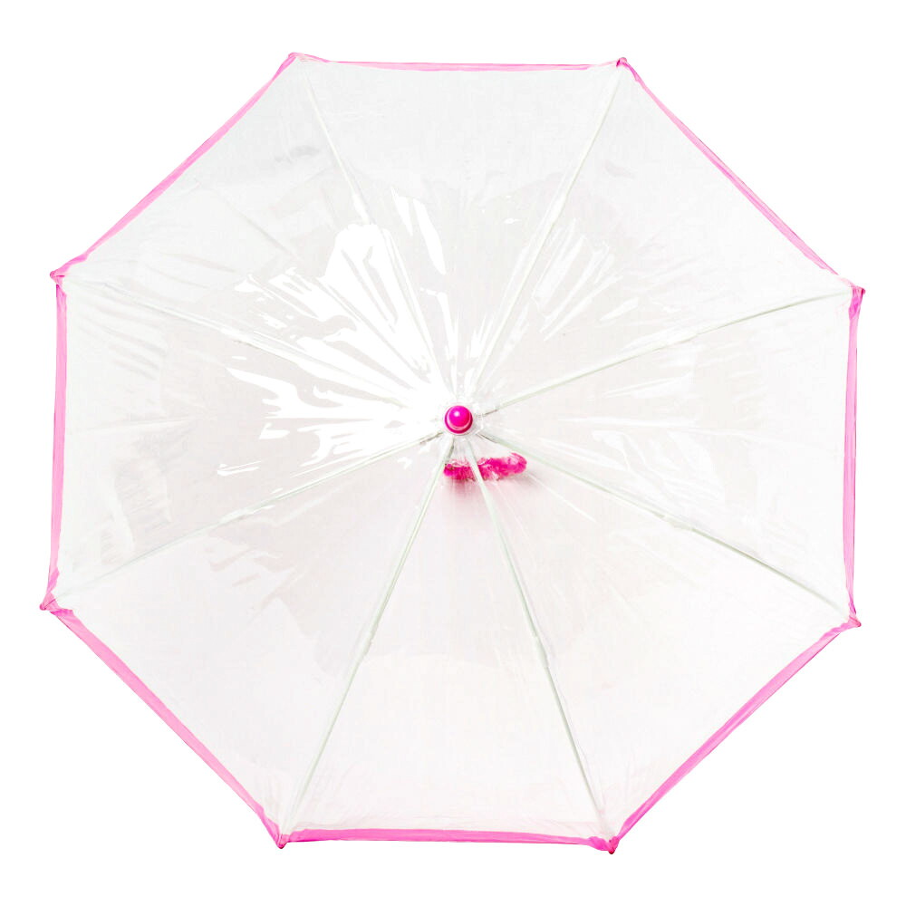 Детский прозрачный зонт-трость Fulton Funbrella-2 C603 Pink (Розовый)