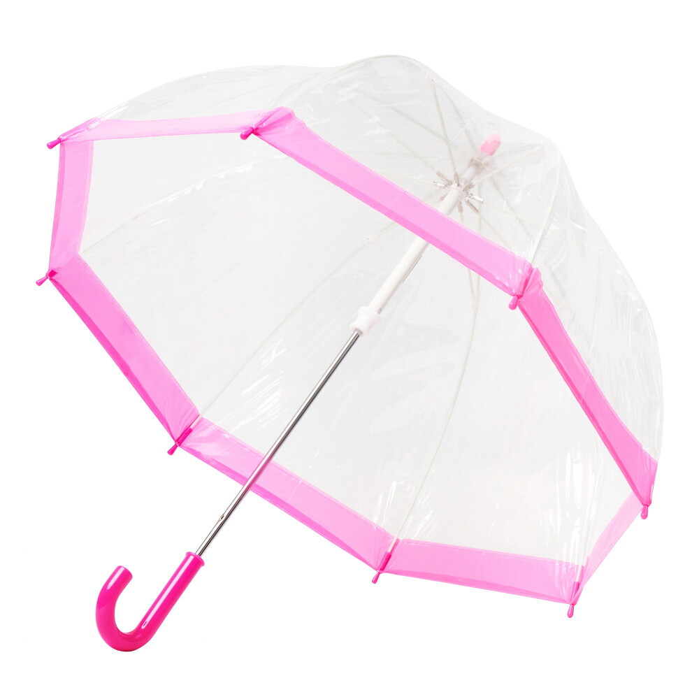 Детский прозрачный зонт-трость Fulton Funbrella-2 C603 Pink (Розовый)