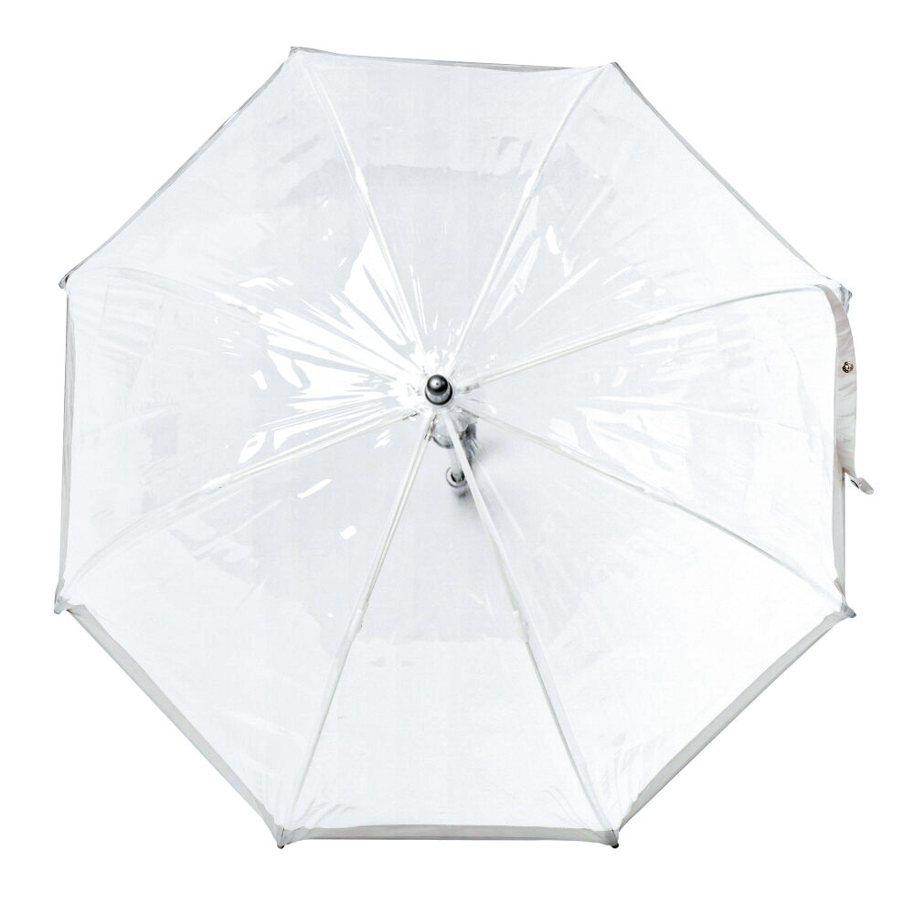 Детский прозрачный зонт-трость Fulton Funbrella-2 C603 Silver (Серебряный)
