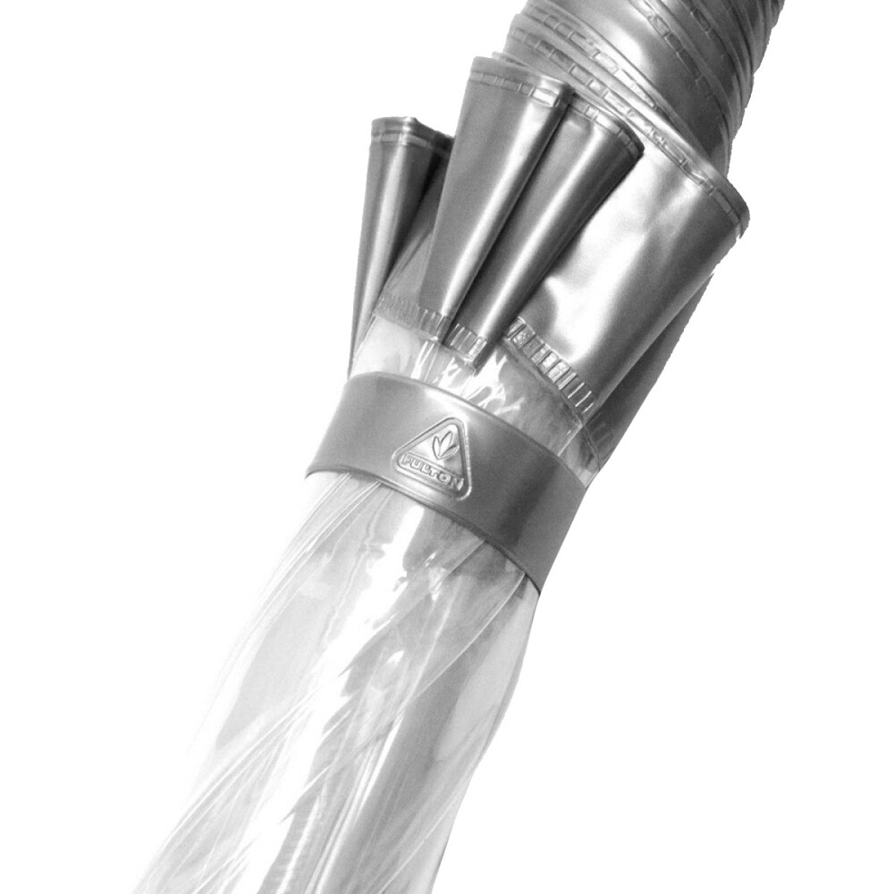 Детский прозрачный зонт-трость Fulton Funbrella-2 C603 Silver (Серебряный)