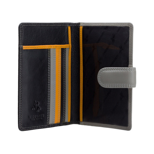 Шкіряна обкладинка для паспорту Visconti RB75 Sumba (black multi)