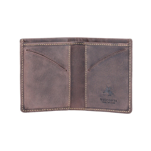 Чоловічий шкіряний гаманець Visconti VSL21 з RFID - (oil brown)