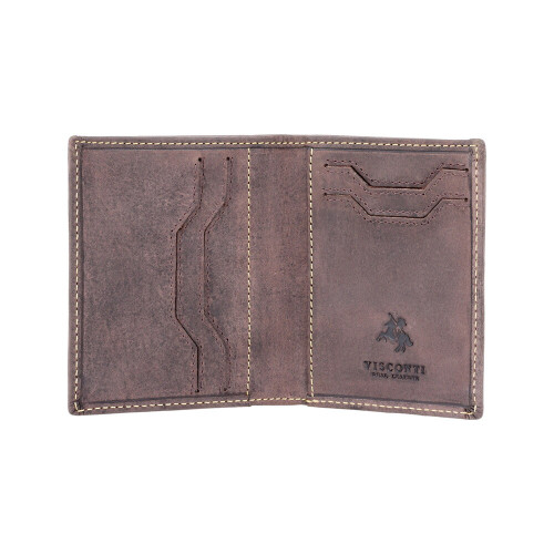 Чоловічий шкіряний гаманець Visconti VSL26 з RFID Jevelin (Oil Brown)