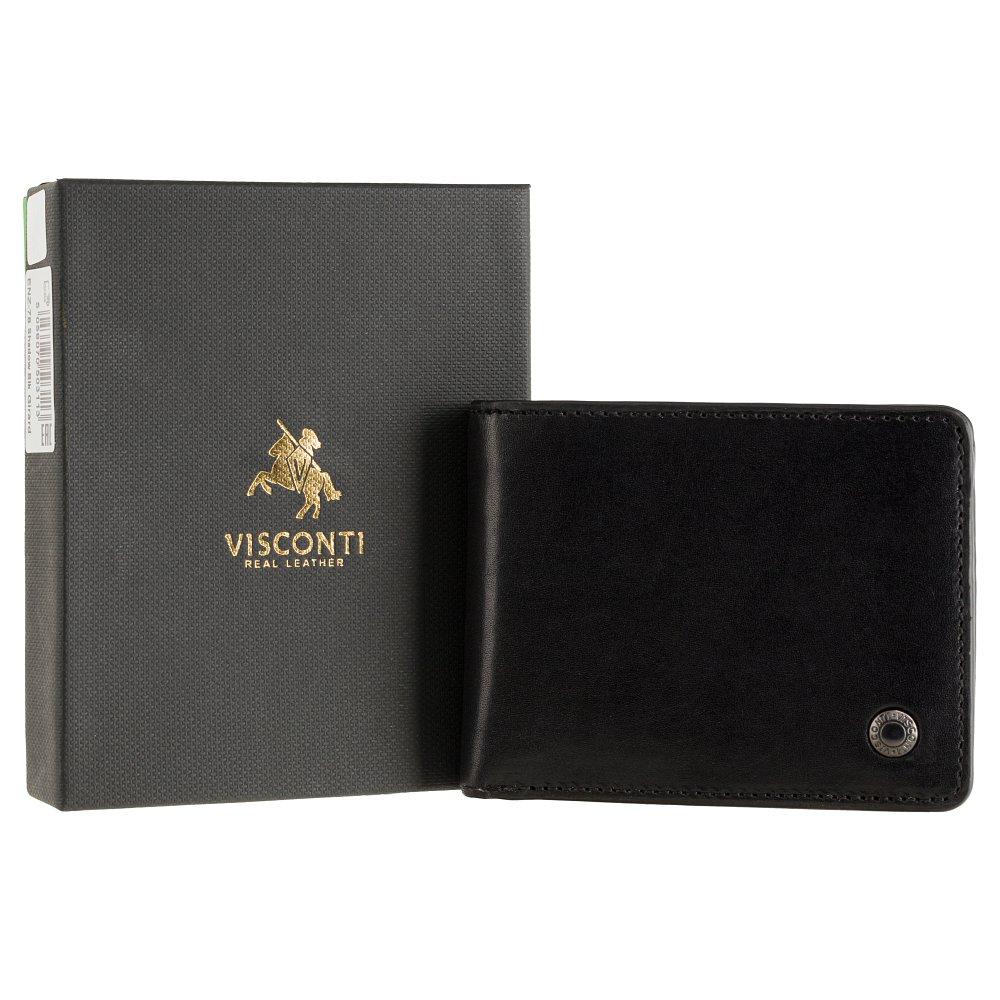 Мужской кошелек Visconti ENZ78 с RFID Girard (Black Shadow)