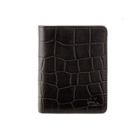 Мужской кожаный кошелек Visconti CR91 - Caiman (black) 