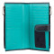 Женский кошелек на застежке Visconti CD23 - Jade (black-aqua)