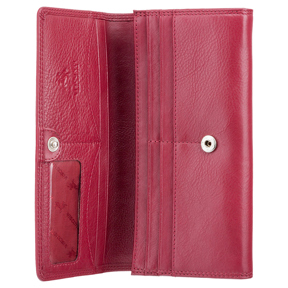Женский кожаный кошелек Visconti HT35 Buckingham (Red)