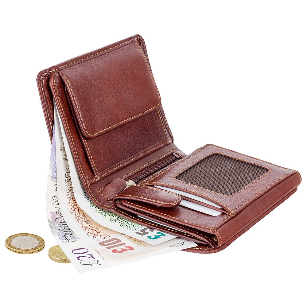 Мужской кожаный кошелек Visconti TSC44 - Lucca (tan) 