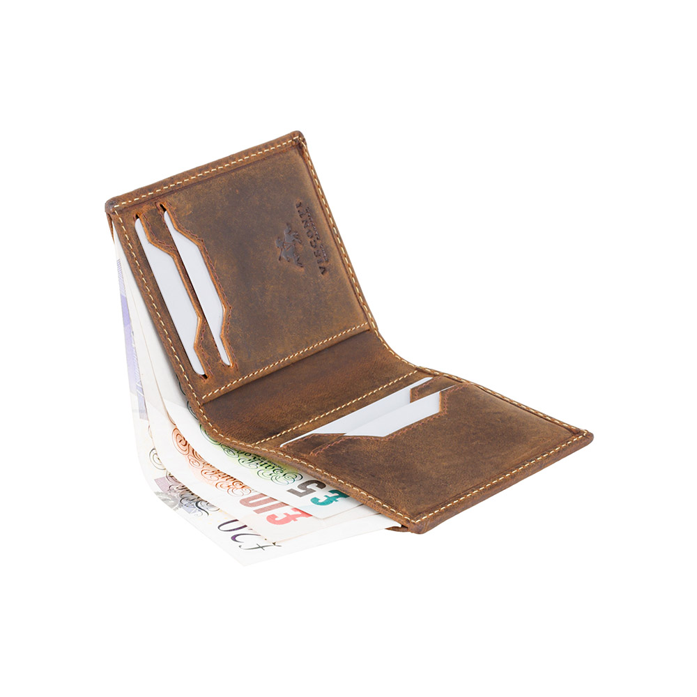 Мужской кожаный кошелек Visconti VSL26 с RFID Jevelin (Oil Tan) 