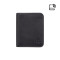 Мужской кожаный кошелек без монетницы и застежки Visconti VSL34 Tap-n-Go c RFID - Lank (Black/Cobalt)