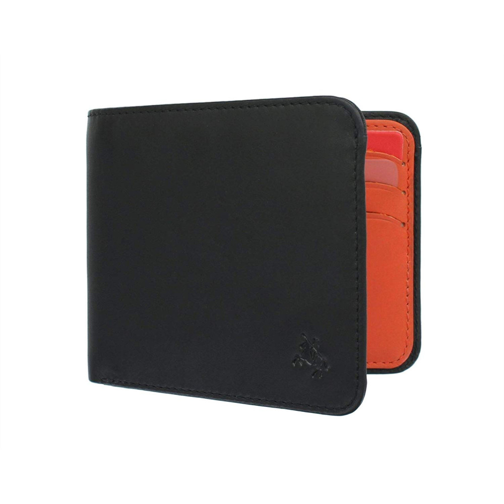 Мужской кошелек Visconti VSL35 Tap-n-Go c RFID - Trim (Black/Orange)
