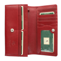 Шкіряний жіночий гаманець Visconti MZ10 - Florence (red)
